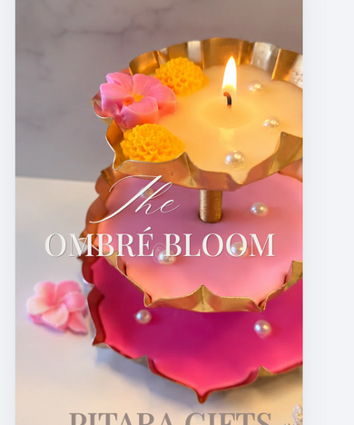 The Ombre Bloom Candle